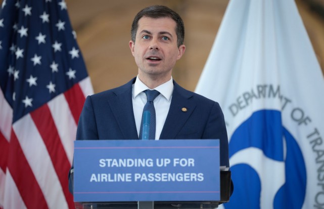 DOT Secretary Buttigieg Holds News Conference on Airline Consumer Protections