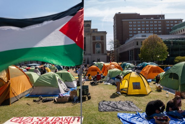 Pro-Palestinian Protests Continue At Columbia University In New York City