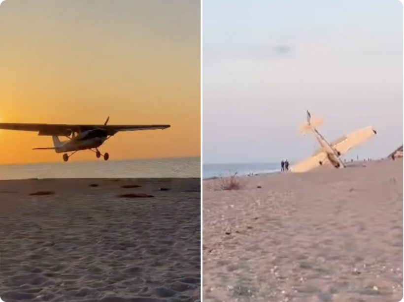 Small Plane Crashes on Long Island Beach
