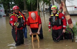 Flood rescue in Harris County, Texas